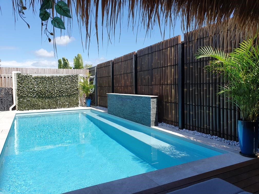 Bamboo Fencing Installed by a pool
